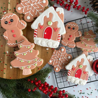 Dozen of Assorted Cookies - " A Sweet Gingerbread Christmas"