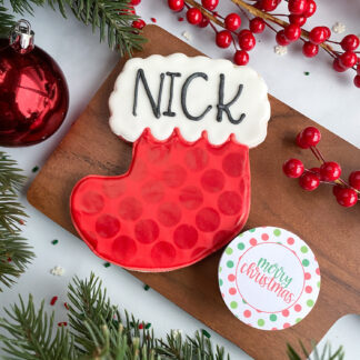 Personalized Stocking Cookie