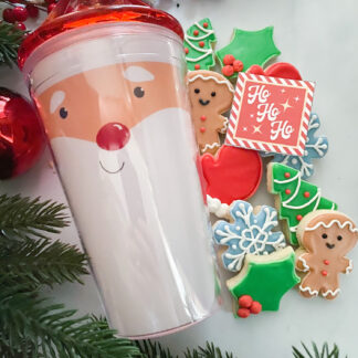 Reusable Santa Cup of Mini Cookies