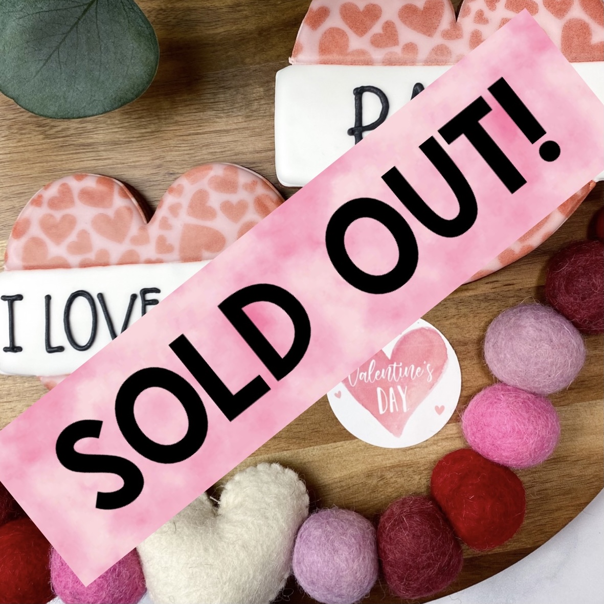 Personalized Heart Cookie