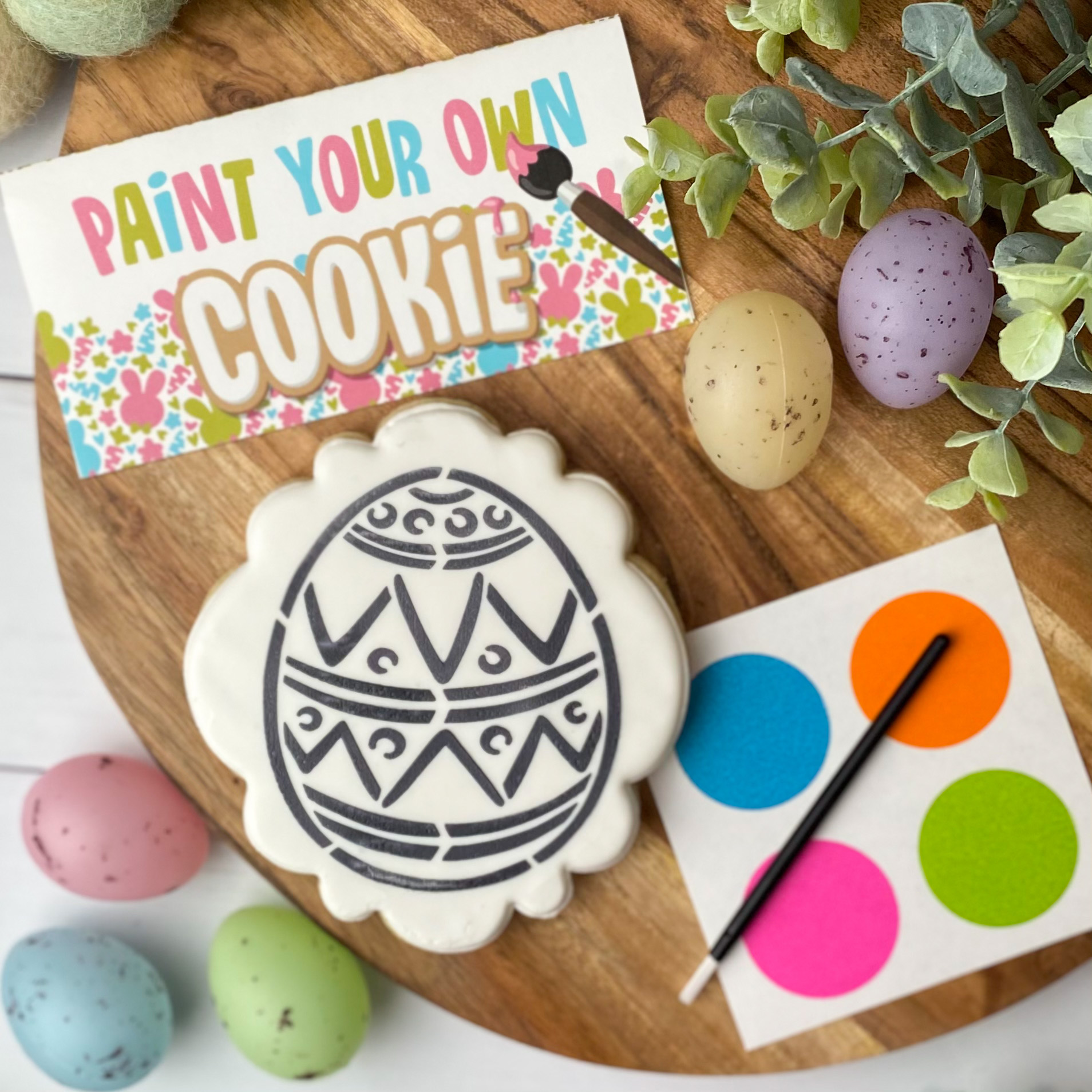 "Paint Your Own" Easter Cookie