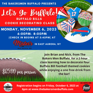 Buffalo Bills Cookie Decorating Class- Mister's in East Aurora,NY