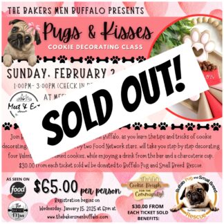"Pugs and Kisses" Cookie Decorating Class at Meet and Eat Charcuterie