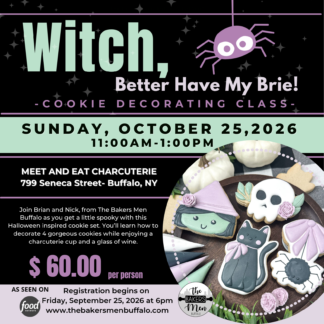 "Witch, Better Have My Brie" Halloween Cookie Decorating Class at Meet and Eat Charcuterie